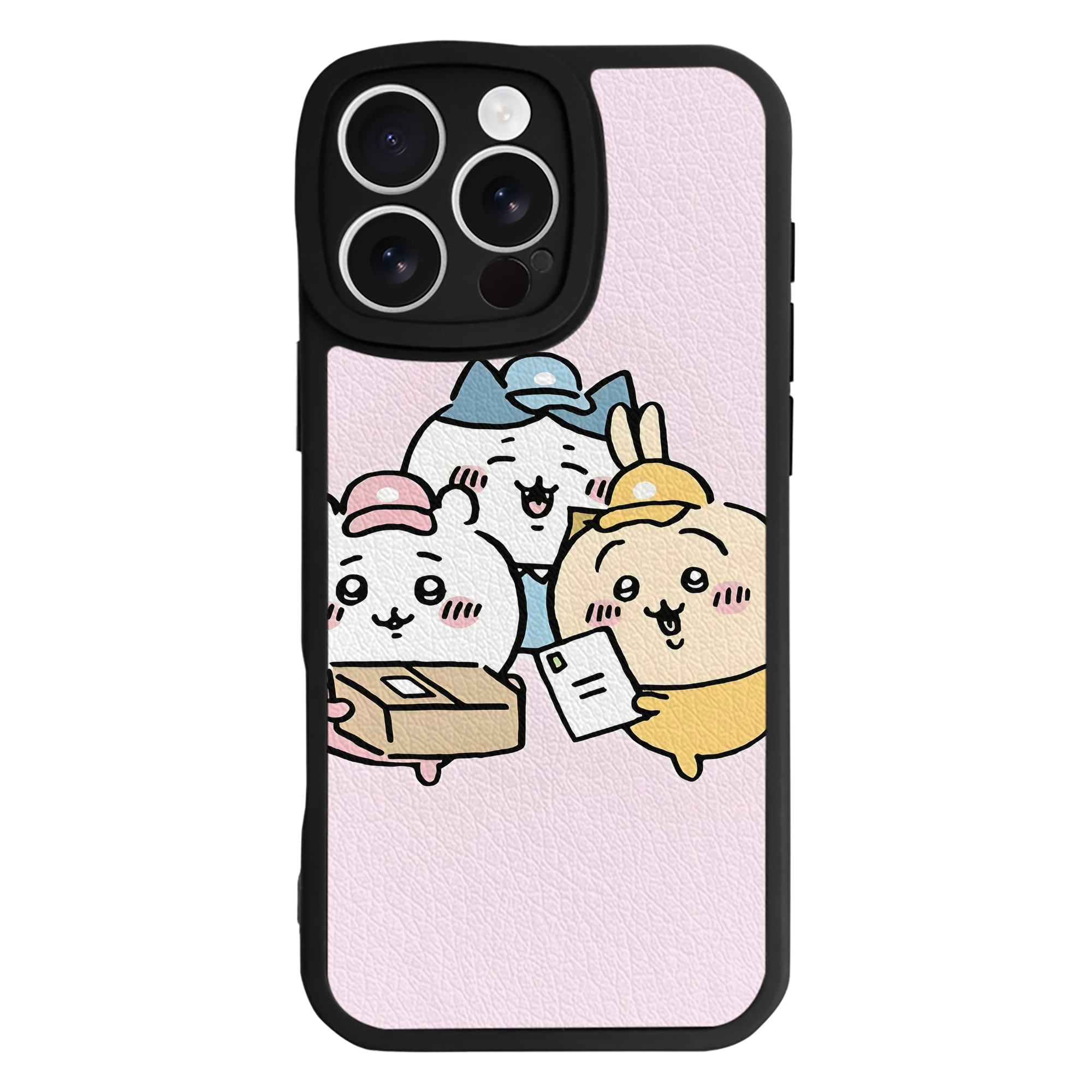 （画像用） ちいかわ Chii-kawa 【iPhone 16シリーズ対応】シリコンスマホケース（レザー調） 材質：シリコン